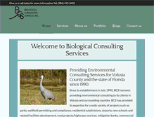 Tablet Screenshot of biologicalconsultingservices.com